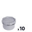 Miniatures photos de photos Lot de 10 bouchons de visite PVC gris - Ø 40 mm1