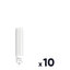 Miniatures photos de photos Lot de 10 ampoules LED PL-C - Dhome - G24d-3 - 9 W - 1000 lm - 4000 K1