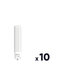 Miniatures photos de photos Lot de 10 ampoules LED PL-C - Dhome - G24q-3 - 9 W - 1000 lm - 4000 K1