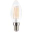 Miniatures photos de photos Ampoule LED flamme à filament - DHOME - E14 - 2,2 W - 470 lm - 2700 K - Claire - Classe A1