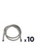 Miniatures photos de photos Lot de 10 Flexible double agrafage chromé écrou libre Odyssea - 2 m2