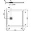 Miniatures schemas de schemas Receveur de douche extra plat - Ultra Flat S - Ideal Standard - Blanc1