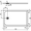 Miniatures schemas de schemas Receveur de douche extra plat - Ultra Flat S - Ideal Standard - Blanc1