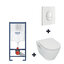 Miniatures photos de photos Pack WC Bâti-support GROHE - Cuvette suspendu SIDER - Sans bride - Plaque de commande double touche 1