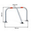 Miniatures schemas de schemas Arceau de parking - GAH Alberts - L. 75cm - H. 42 cm -1