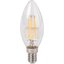 Miniatures photos de photos Ampoule LED flamme à filament - Dhome - E14 - 4,5 W - 470 lm - 3000 K - Claire1