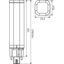 Miniatures schemas de schemas Ampoule LED PL-C - Dhome - G24q-2 - 6,5 W - 720 lm - 4000 K1