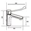 Miniatures schemas de schemas Mitigeur lavabo - SIDER - Serenity - 5,5l/min - Avec Vidage - Manette PMR coudée1