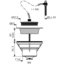 Miniatures schemas de schemas Bonde d'évier à bouchon-chaînette  - Valentin - Inox - Ø60 mm1