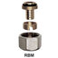 Miniatures photos de photos Raccord PER droit - Femelle Pas RBM - Ø 16 mm - RBM1