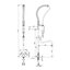 Miniatures schemas de schemas Colonne mélangeur monotrou - Presto Chef - PRESTO - Avec douchette et bec de remplissage - Débit 26 l/min 1