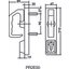 Miniatures schemas de schemas Module extérieur poignée rotative - PR2E - JPM - Pour cylindre profil européen - Aluminium 1