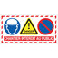 Miniatures photos de photos Panneau de signalisation multi-infos - VINMER - 800x400mm - Vendu par 101