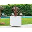 Miniatures photos de photos Pot plastique carré Graphit Eda - 31 l - Blanc cérusé3