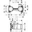 Miniatures schemas de schemas Corps d'encastrement mitigeur lavabo – HANSGROHE– Axor - Encastré au mur – Rp 1/2"1