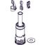 Miniatures schemas de schemas Soupape de chasse pour réservoir WC - SIDER - Simple débit1