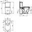 Miniatures schemas de schemas Pack WC - Connect Arc - IDEAL STANDARD - Sortie horizontale - Réservoir 3/6 L 1