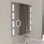 Miniatures photos de photos Ensemble meuble salle de bain PMR – CREAZUR - L.70 cm – Plan vasque – Miroir LED1