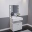 Miniatures photos de photos Ensemble meuble salle de bain PMR – CREAZUR - L.70 cm – Plan vasque – Miroir LED2