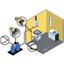 Miniatures schemas de schemas Kit inverseur détendeur butane - CLESSE - Bukit -2 lyres élastomère3