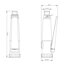 Miniatures schemas de schemas Douchette de cuisine - Presto Chef - PRESTO - L.182,2 mm - Débit 12 l/min1