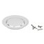 Miniatures photos de photos Ensemble grille et bride siphon sol souple – NICOLL – PVC blanc1
