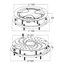 Miniatures schemas de schemas Ensemble grille et bride siphon sol souple – NICOLL – PVC blanc1
