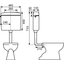 Miniatures schemas de schemas Réservoir WC - REGI SUPER - Regiplast - Simple débit - Semi-bas - Interrompable1