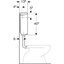 Miniatures schemas de schemas Réservoir WC - AP 140 - Geberit - Double débit - Semi bas2