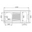 Miniatures schemas de schemas Evier de cuisinette - NORD INOX - 1200x600 mm - Une cuve 1