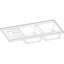 Miniatures schemas de schemas Evier - NORD INOX - Lutece - 2 Cuves à poser3