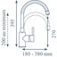 Miniatures schemas de schemas Mitigeur évier  - THERMADOR - Kome - Bec souple mémoire de forme 1