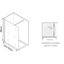 Miniatures schemas de schemas Paroi de douche simple – KINEDO – Smart Design Solo – 120 cm – Verre anticalcaire1