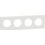 Miniatures photos de photos Plaque de finition 4 postes – SCHNEIDER ELECTRIC – ODACE – Blanc craie – Entraxe 71 mm1