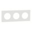 Miniatures photos de photos Plaque de finition 3 postes – SCHNEIDER ELECTRIC – ODACE – Blanc craie – Entraxe 71 mm1