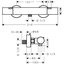 Miniatures schemas de schemas Mitigeur thermostatique douche - Ecostat Fine - HANSGROHE - 17 l/min1