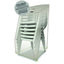 Miniatures photos de photos Housse Cover'air Jardiline pour chaises empilables - 66 x 66 x H.110/80 cm1