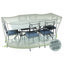HOUSSE TABLE RECT+CHAISES 6-8P