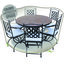 Miniatures photos de photos Housse Cover'air Jardiline pour table ronde + chaises 6 p - Ø 160 x H.70 cm1