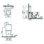 Miniatures schemas de schemas Pack WC - SIDER - Avec bride - Caréné céramique - Sortie horizontale1