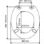 Miniatures schemas de schemas Abattant WC - OLFA - Double - 40 x 36 cm1