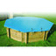 Miniatures photos de photos Bâche d'hivernage ronde pour piscine bois Ubbink2