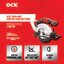 Miniatures photos de photos Scie circulaire sans fil - DCK - 20 V - 165 mm - Sans batterie3