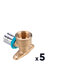 Miniatures photos de photos Lot de 5 appliques PER coude - SIDER - SidPress - A sertir - Ø12mm - F1/2"1