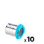 Miniatures photos de photos Lot de 10 douilles Inox - SIDER - SidPress - A sertir - PER 1