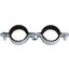 Miniatures photos de photos Collier de fixation isophonique - SIDER - Fixation double - Acier zingué 1