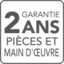 2 ans pièces et main d'œuvre