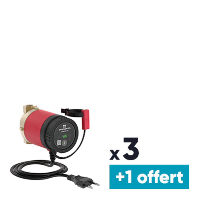 Circulateur pour bouclage eau chaude - GRUNDFOS - Comfort - 7 W - Lot de 3 + 1 OFFERT-1