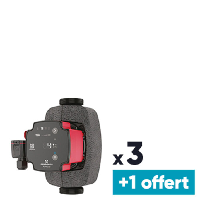 Circulateur - GRUNDFOS - Alpha2 GO 25-40 - Entraxe 180 mm -  M 1"1/2-  Lot de 3 + 1 OFFERT-1