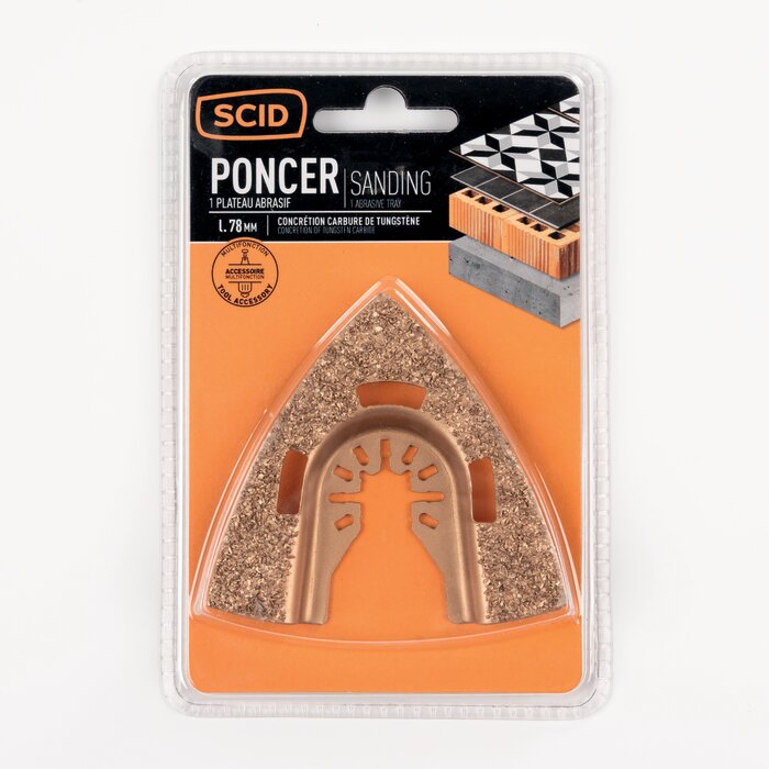 Plateau de ponçage carbure oscillant - SCID - 78 x 78 x 78 mm-5